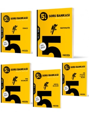 HIZ YAYINLARI 5. SINIF TÜRKÇE - MATEMATİK - FEN - SOSYAL - DİN SORU BANKALARI