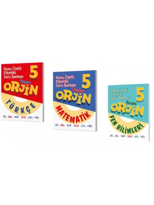 FENOMEN YAYINCILIK 5.SINIF ORJİN TÜRKÇE - MATEMATİK - FEN BLİMLERİ KONU ÖZETLİ ETKİNLİKLİ SORU BANKASI