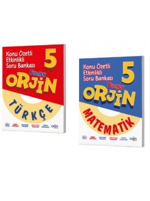 FENOMEN YAYINCILIK 5.SINIF ORJİN TÜRKÇE - MATEMATİK KONU ÖZETLİ ETKİNLİKLİ SORU BANKASI