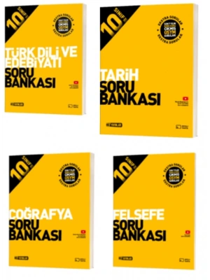 HIZ YAYINLARI 10. SINIF EDEBİYAT - TARİH - COĞRAFYA - FELSEFE SORU BANKALARI