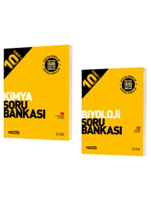 HIZ YAYINLARI 10. SINIF KİMYA - BİYOLOJİ SORU BANKALARI