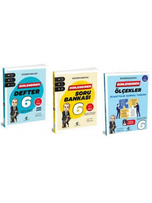 ARI YAYINCILIK 6. Sınıf Dinlendiren Defter - Soru Bankası ve Ölçekler 36 Haftalık Sarmal Tarama