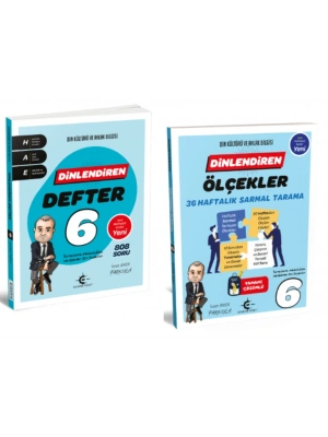 ARI YAYINCILIK 6. Sınıf Dinlendiren Defter ve Ölçekler 36 Haftalık Sarmal Tarama