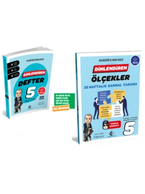 ARI YAYINCILIK 5. Sınıf Dinlendiren Defter ve Ölçekler 36 Haftalık Sarmal Tarama