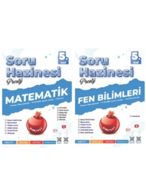 NARTEST YAYINLARI 5.SINIF PRESTİJ  MATEMATİK - FEN BİLİMLERİ SORU HAZİNESİ