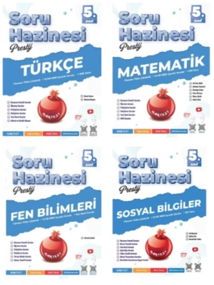 NARTEST YAYINLARI 5.SINIF PRESTİJ TÜRKÇE - MATEMATİK - FEN BİLİMLERİ - SOSYAL BİLGİLER SORU HAZİNESİ