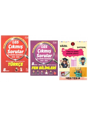 NEWTON YAYINLARI 2018-2025 TÜRKÇE - FEN BİLİMLERİ LGS ÇIKMIŞ SORULAR VE ÇÖZÜM AŞAMALARI - HEDİYE