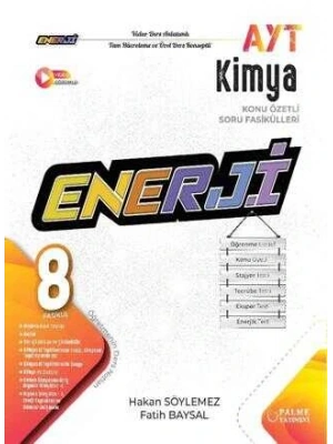 PALME YAYINLARI Enerji AYT Kimya Konu Özetli Soru Fasikülleri