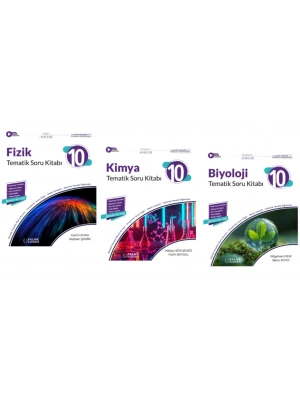 PALME YAYINEVİ 10.SINIF JOKER FİZİK - KİMYA - BİYOLOJİ TEMATİK SORU BANKASI