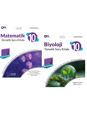 PALME YAYINEVİ 10.SINIF JOKER MATEMATİK - BİYOLOJİ TEMATİK SORU BANKASI