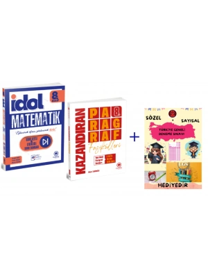 ÇANTA YAYINLARI LGS 8.SINIF İDOL MATEMATİK KONU ÖZETLİ ETKİNLİKLİ SORU BANKASI - KAZANDIRAN PARAGRAF SORU BANKASI
