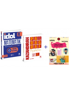 ÇANTA YAYINLARI LGS 8.SINIF İDOL MATEMATİK BAŞLANGIÇ SORU BANKASI - KAZANDIRAN PARAGRAF SORU BANKASI