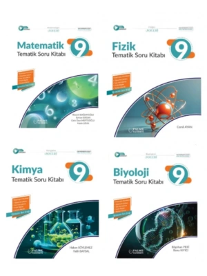 PALME YAYINEVİ 9.SINIF JOKER MATEMATİK - FİZİK - KİMYA - BİYOLOJİ TEMATİK SORU BANKASI