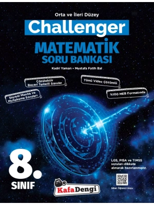 Kafa Dengi Yayınları 8. Sınıf LGS Matematik Challenger Soru Bankası