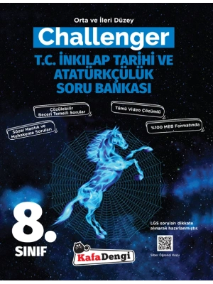 Kafa Dengi Yayınları 8. Sınıf Challenger T.C. İnkılap Tarihi ve Atatürkçülük Soru Bankası
