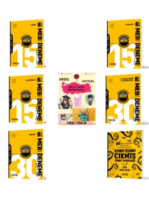 HIZ YAYINLARI 8. SINIF KONU KONU ÇIKMIŞ SINAV SORULARI - DENEME SETİ ve Hediye