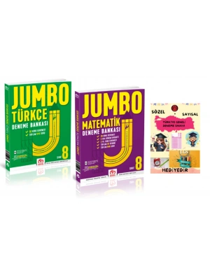 MODEL EĞİTİM YAYINLARI 8. Sınıf Jumbo Türkçe Matematik Deneme Bankası