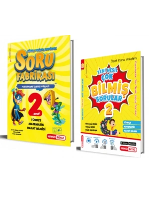 Kırmızı Beyaz Yayınları 2. Sınıf Yeni Nesil Soru Fabrikası ve Çok Bilmiş Sorular
