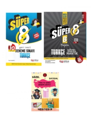 NİTELİK YAYINLARI 8.SINIF TÜRKÇE 10 DENEME SINAVI ve SÖZEL MANTIK SORU KİTABI
