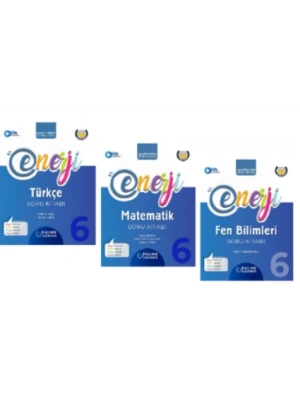 PALME YAYINEVİ 6.SINIF ENERJİ TÜRKÇE - MATEMATİK - FEN BİLİMLERİ SORU KİTABI