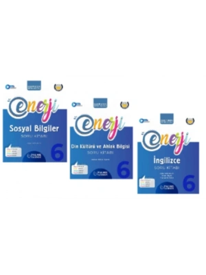 PALME YAYINEVİ 6.SINIF ENERJİ SOSYAL BİLGİLER - DİN KÜLTÜRÜ - İNGİLİZCE SORU KİTABI