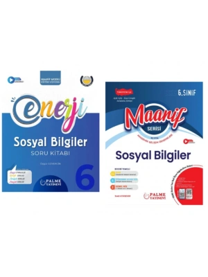 PALME YAYINEVİ 6.SINIF ENERJİ SOSYAL BİLGİLER SORU KİTABI - SOSYAL BİLGİLER MAARİF AKADEMİK GELİŞİM DENEMELERİ