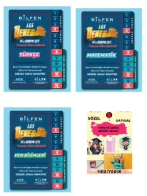 BİLFEN YAYINCILIK 8.SINIF LGS DENEBİL TÜRKÇE - MATEMATİK - FEN BİLİMLERİ 14LÜ DENEME SETİ - HEDİYE DENEME SINAVI
