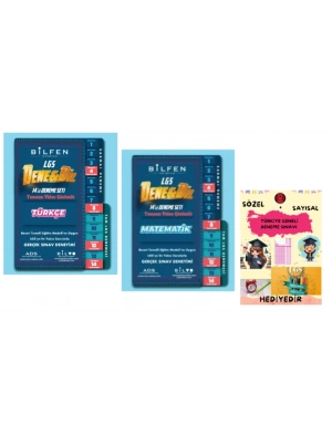 BİLFEN YAYINCILIK 8.SINIF LGS DENEBİL TÜRKÇE - MATEMATİK -14LÜ DENEME SETİ - HEDİYE DENEME SINAVI