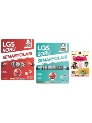 NARTEST YAYINLARI 8.SINIF LGS SORU SENARYOLARI TÜRKÇE -FEN BİLİMLERİ LGS ÇIKMIŞ VE BENZER SORULAR - HEDİYE DENEME SINAVI