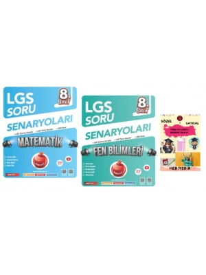 NARTEST YAYINLARI 8.SINIF LGS SORU SENARYOLARI MATEMATİK - FEN BİLİMLERİ LGS ÇIKMIŞ VE BENZER SORULAR - HEDİYE DENEME SINAVI
