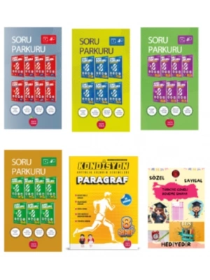 NEWTON YAYINLARI 8.SINIF LGS SORU PARKURU TÜRKÇE - MATEMATİK - FEN BİLİMLERİ - T.C İNKILAP TARİHİ FASİKÜL SET - KONDİSYON PARAGRAF 30LU DENEME