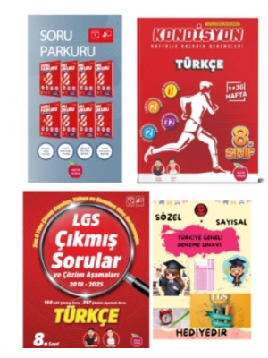 NEWTON YAYINLARI 8.SINIF LGS SORU PARKURU TÜRKÇE - KONDİSYON HAFTALIK DENEME - 2018 - 2025 LGS ÇIKMIŞ SORULAR