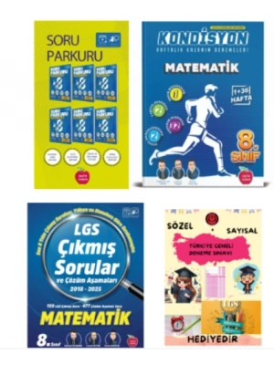 NEWTON YAYINLARI 8.SINIF LGS SORU PARKURU MATEMATİK - KONDİSYON HAFTALIK DENEME - 2018 - 2025 LGS ÇIKMIŞ SORULAR