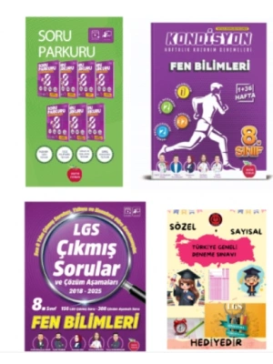 NEWTON YAYINLARI 8.SINIF LGS SORU PARKURU FEN BİLİMLERİ - KONDİSYON HAFTALIK DENEME - 2018 - 2025 LGS ÇIKMIŞ SORULAR