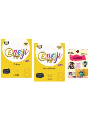 PALME YAYINEVİ LGS 8.SINIF ENERJİ TÜRKÇE - FEN BİLİMLERİ SORU KİTABI