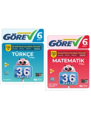 NİTELİK YAYINLARI 6.SINIF GÖREV TÜRKÇE - MATEMATİK  36 HAFTALIK ÇALIŞMA FÖYLERİ