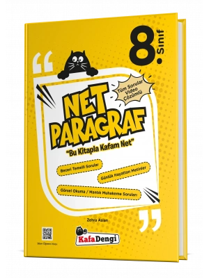 KAFA DENGİ YAYINLARI 8.sınıf Net Paragraf Soru Bankası Video Çözümlü
