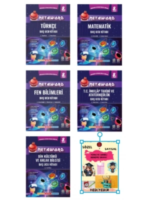 NARTEST YAYINLARI LGS 8.SINIF METAWORD TÜRKÇE-MATEMATİK-FEN BİLİMLERİ-T.C İNKILAP TARİHİ -DİN KÜLTÜRÜ BAŞ UCU KİTABI