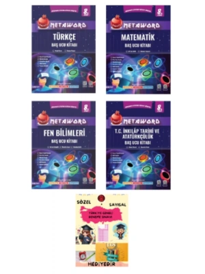 NARTEST YAYINLARI LGS 8.SINIF METAWORD TÜRKÇE-MATEMATİK-FEN BİLİMLERİ-T.C İNKILAP TARİHİ - BAŞ UCU KİTABI
