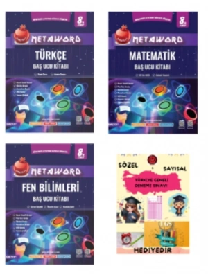 NARTEST YAYINLARI LGS 8.SINIF METAWORD TÜRKÇE-MATEMATİK-FEN BİLİMLERİ - BAŞ UCU KİTABI