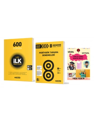 HIZ YAYINLARI 8. SINIF 600 SORUDA İLK DÖNEM TEKRARI ve PERİYODİK TARAMA DENEMELERİ- Hediye