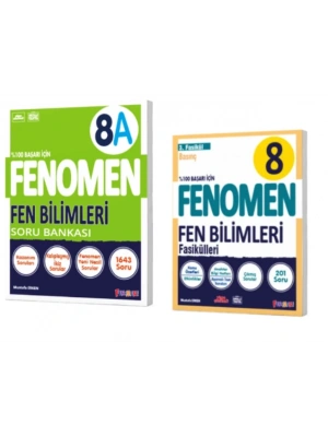 FENOMEN YAYINLARI 8. SINIF Fen Bilimleri A Soru Bankası + Fen Bilimleri 3. Fasikül (Basınç)