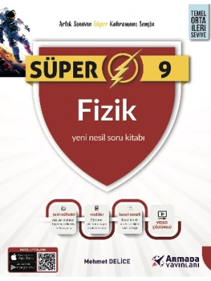 Nitelik Yayınları Armada SÜPER 9 FİZİK YENİ NESİL SORU KİTABI