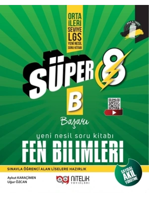 NİTELİK YAYINLARI 8.SINIF YENİ NESİL FEN BİLİMLERİ SORU KİTABI
