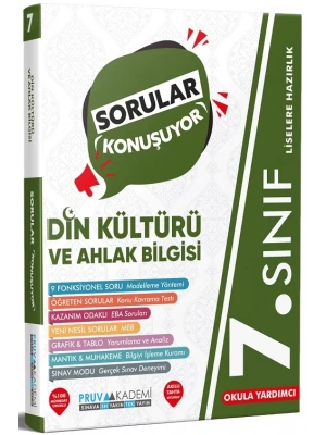 PRUVA AKADEMİ YAYINCILIK 7.SINIF DİN KÜLTÜRÜ SORULAR KONUŞUYOR