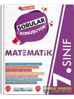 PRUVA AKADEMİ YAYINCILIK 7.SINIF MATEMATİK SORULAR KONUŞUYOR