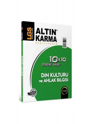 Altın Karma Yayınları LGS 8. Sınıf Din Kültürü ve Ahlak Bilgisi 10x10 Branş Deneme