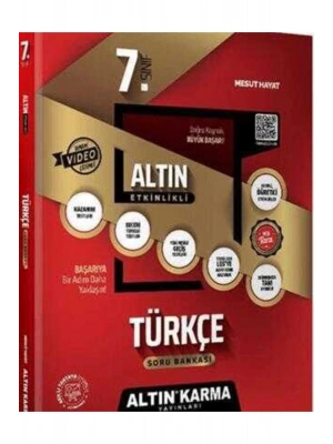 Altın Karma Yayınları 7.Sınıf Türkçe Etkinlikli Kazanım Soru Bankası