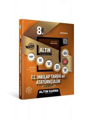 Altın Karma Yayınları 8.Sınıf T.C İnkilap Tarihi ve Atatürkçülük Mentör Etkinlikli Soru Bankası