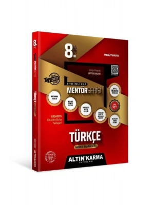 Altın Karma Yayınları 8.Sınıf Türkçe Mentör Etkinlikli Soru Bankası